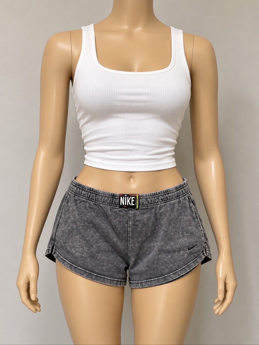 Nike Women's Washed Charcoal Athletic Shorts